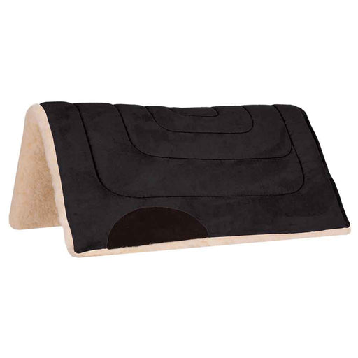 Mustang Faux Suede Pony Pad Tack - Saddle Pads Mustang Black