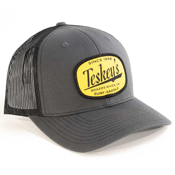 Teskey's Brazos River Cap - Charcoal/Black TESKEY'S GEAR - Baseball Caps Teskey's