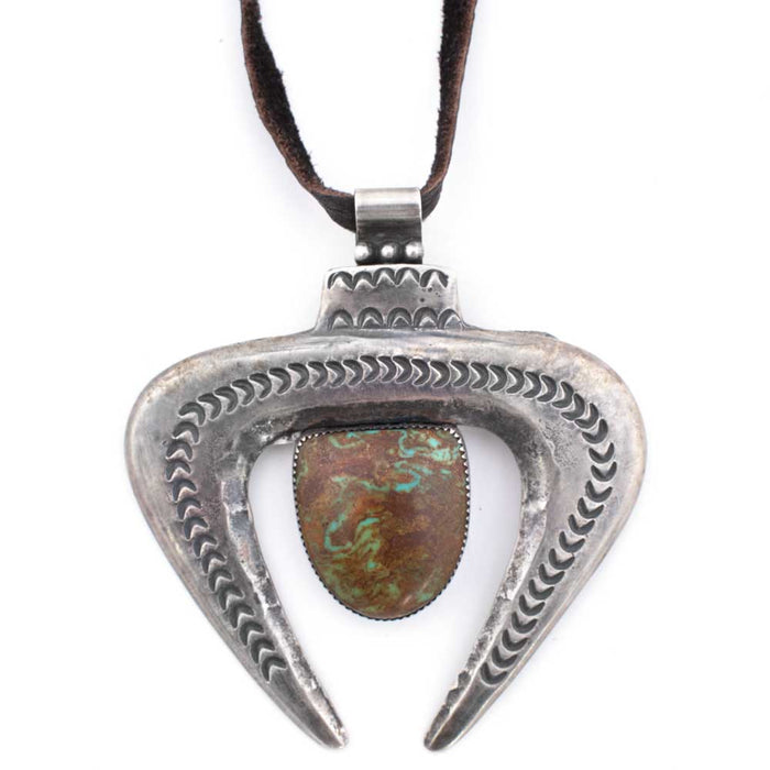 Peyote Bird Sterling Silver Naja Turquoise Ingot Necklace WOMEN - Accessories - Jewelry - Necklaces Peyote Bird Designs