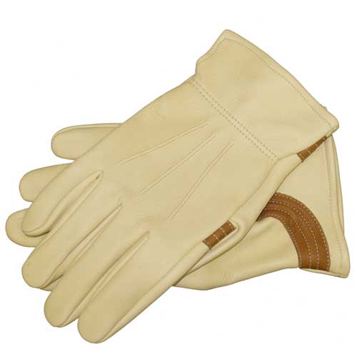 Tuff Mate "Buck-N-Bronc" Deer Skin Gloves For the Rancher - Gloves Tuff Mate Small  