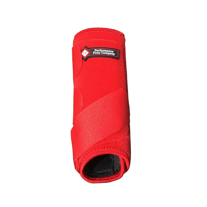 Performance Pony Leg Boot for Horses Tack - Leg Protection Performance Pony Co. XS Red