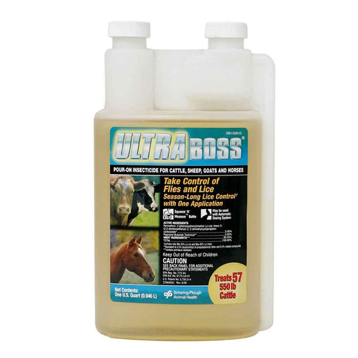Ultra Boss Pour On Insecticide Livestock - Fly & Pest Control Merck Quart
