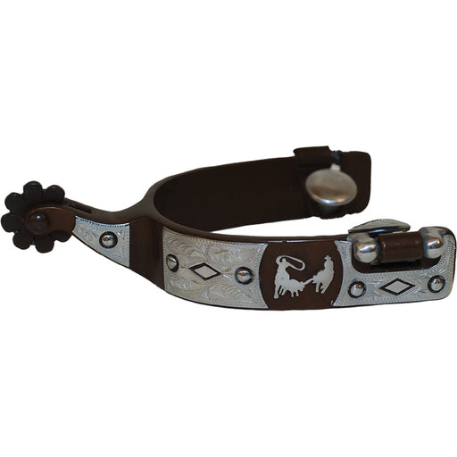 Metalab Mens Offset Roping Motif Spurs Tack - Spurs Metalab