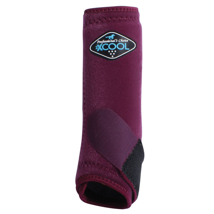 Professional's Choice 2XCool Sports Medicine Boot 2-Pack Tack - Leg Protection Professional's Choice S Wine