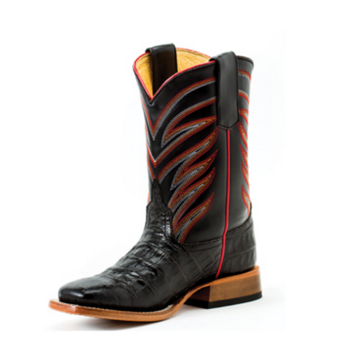Anderson Bean Kids' Black Caiman Belly Boot KIDS - Boys - Footwear - Boots Anderson Bean Boot Co.