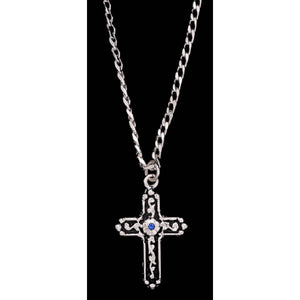 Men's Silver Cross Necklace MEN - Accessories - Jewelry & Cuff Links M&F Western Products   