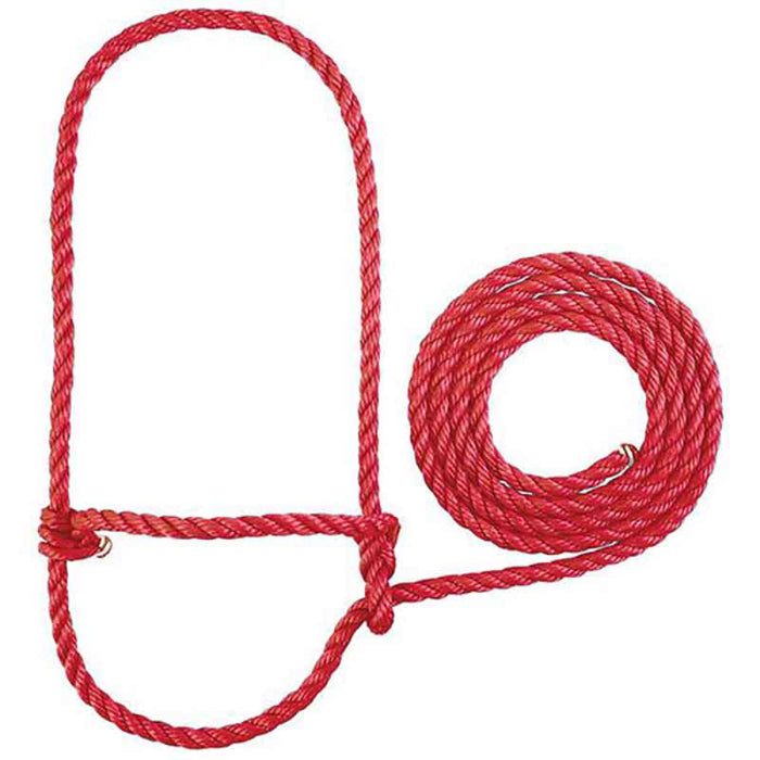Weaver Cattle Rope Halter Livestock - Show Supplies Weaver Red
