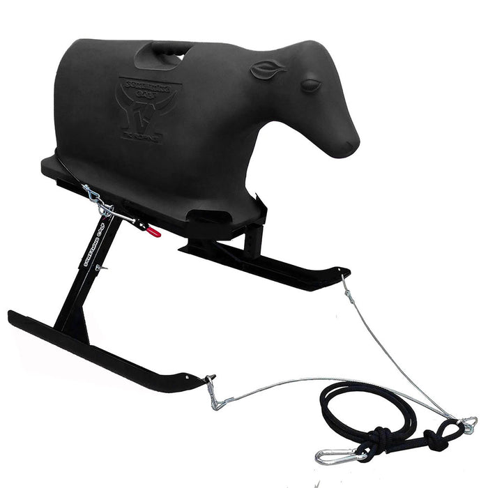 7K Something Calf Sled w/Calf Dummy Tack - Ropes & Roping 7K ROPING Black