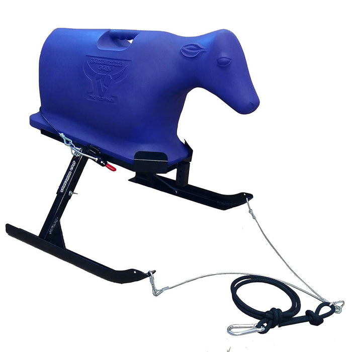 7K Something Calf Sled w/Calf Dummy Tack - Ropes & Roping 7K ROPING Blue