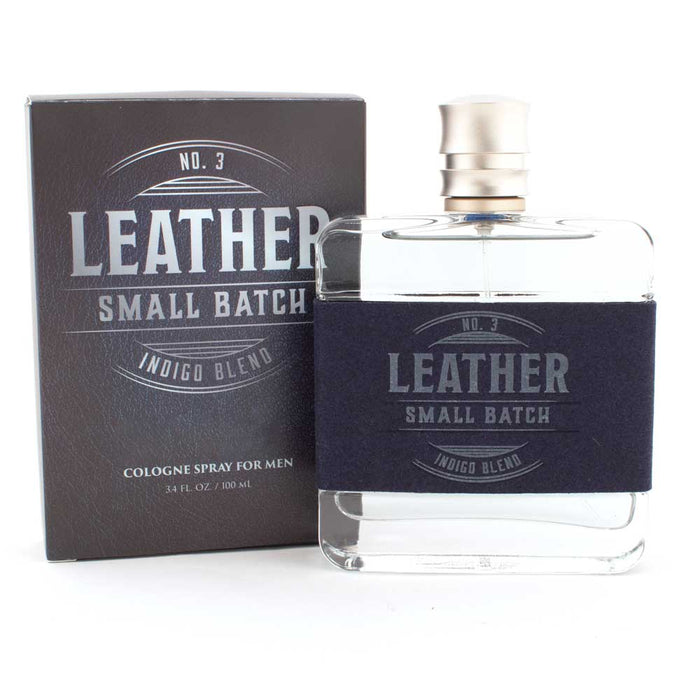Leather Small Batch No. 3 Indigo Blend Cologne, 3.4oz MEN - Accessories - Grooming & Cologne Tru Fragrance