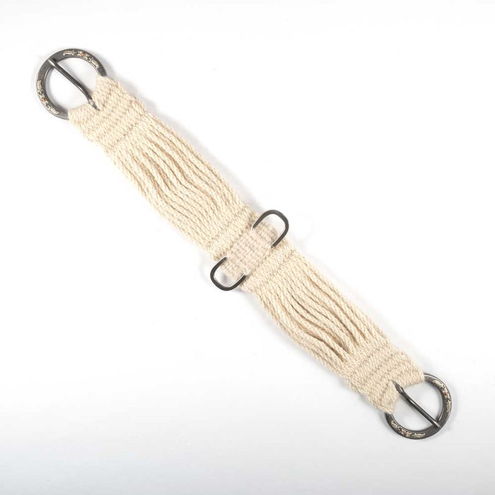 26" Mohair Cinch w/Handmade Josh Ownbey Buckles Tack - Cinches Teskey's