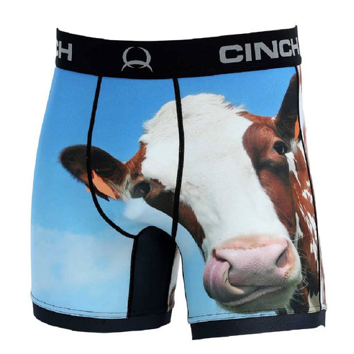 Cinch Men's Cow Print 6" Boxer Brief MEN - Clothing - Underwear, Socks & Loungewear - Underwear Cinch S