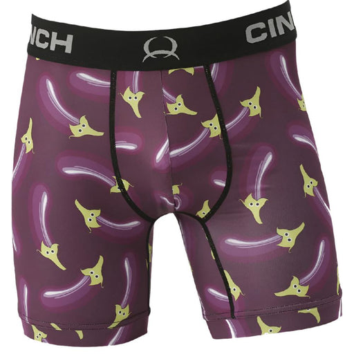 Cinch Men's 6" Eggplant Boxer Brief - Purple MEN - Clothing - Underwear, Socks & Loungewear - Underwear Cinch