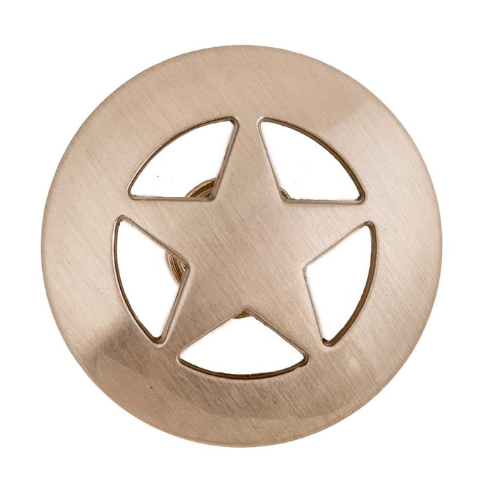 Brushed Texas Star Concho Tack - Conchos & Hardware MISC Chicago Screw 1"
