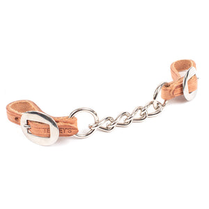 Hermann Oak Leather Single Chain Curb Strap Tack - Bits, Spurs & Curbs - Curbs Teskey's Harness  
