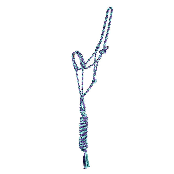 Teskey's Mule Tape Halter with Lead Tack - Halters & Leads Teskey's Sky Blue/Purple