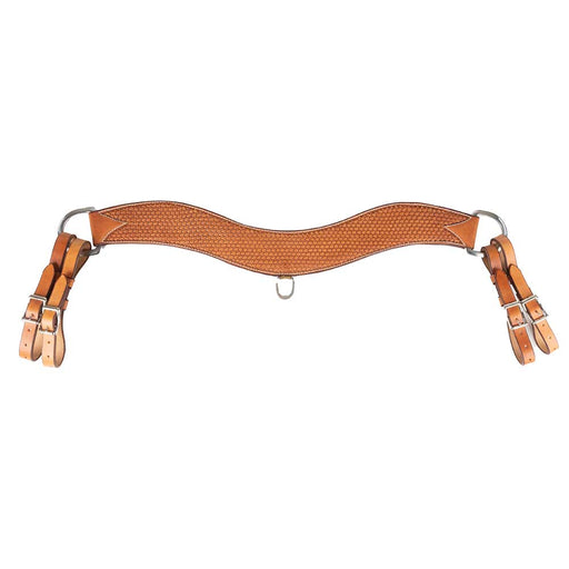 Teskey's 4-1/2" Basketweave Tripping Collar Tack - Breast Collars Teskey's Light Oil