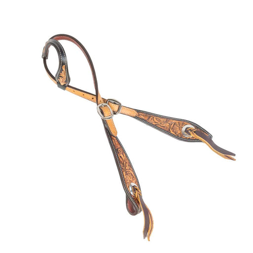 Teskey's One Ear Headstall w/Floral Tooling Tack - Headstalls Teskey's