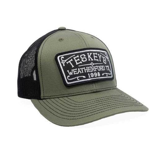 Teskey's 98 Script Patch Cap - Loden/Black TESKEY'S GEAR - Baseball Caps Teskey's