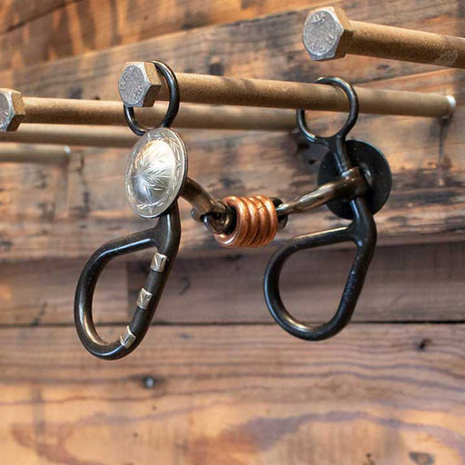 Teskey's Short Shank Concho Dog Bone Bit Tack - Bits Teskey's