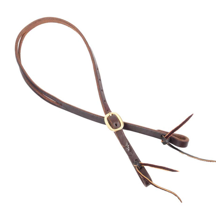 Teskey's Split Ear Headstall w/Brass Buckle Tack - Headstalls Teskey's 5/8"