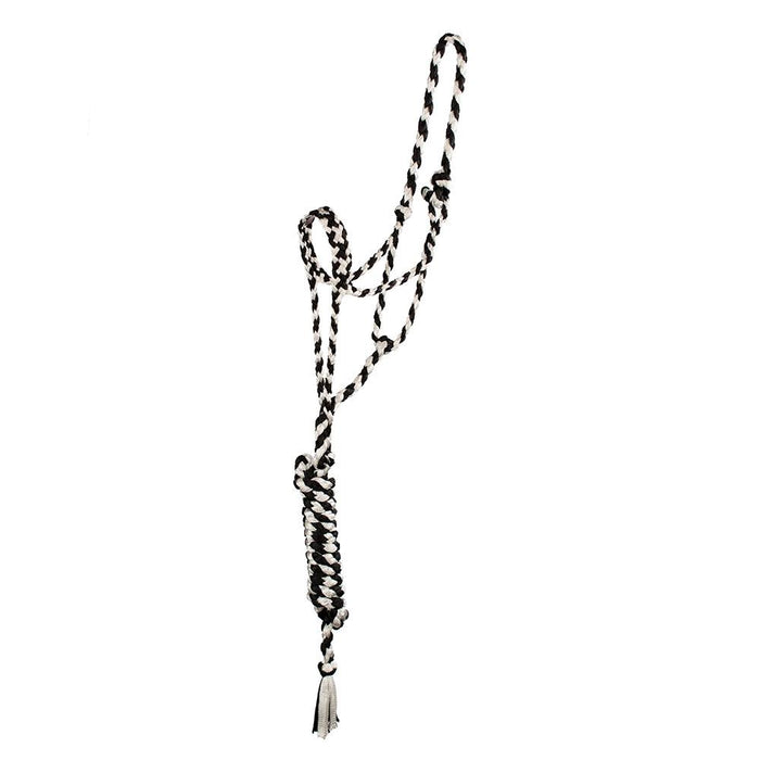 Teskey's Mule Tape Halter with Lead Tack - Halters & Leads Teskey's Black/White