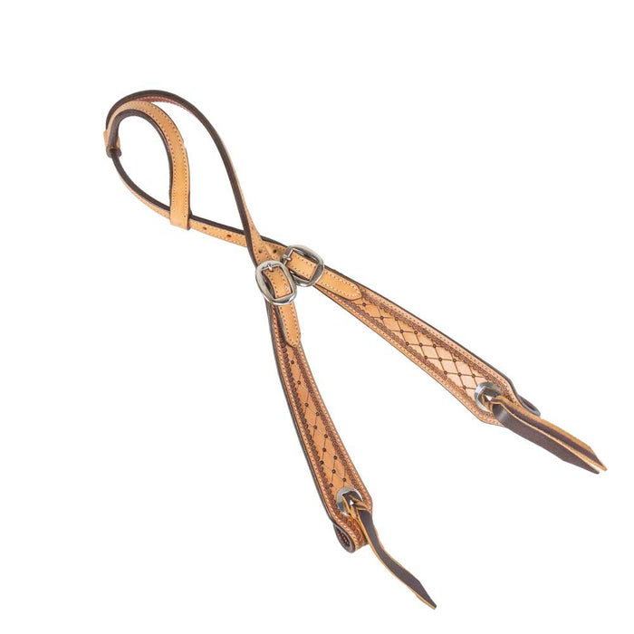 NEW Teskey's One Ear Headstall w/ Quilt Tooling Tack - Headstalls Teskey's