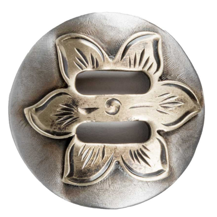 Silver Daisy Slotted Concho Tack - Conchos & Hardware MISC