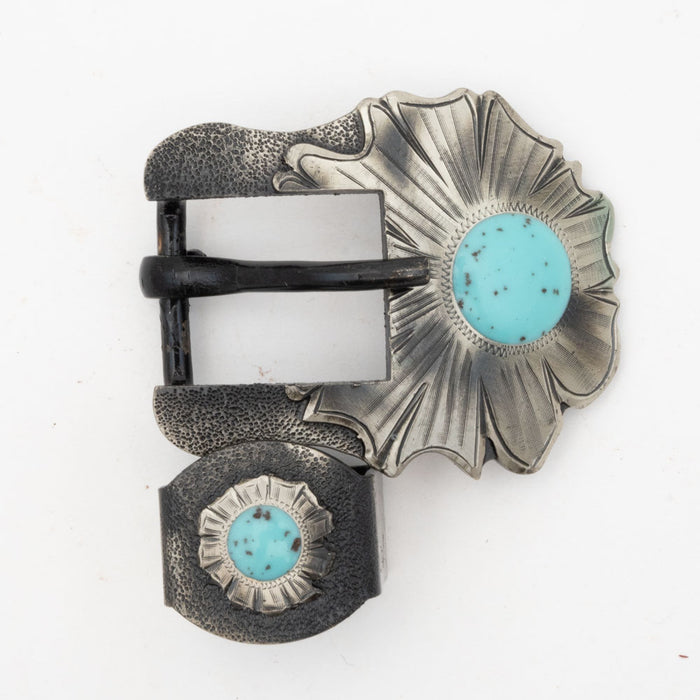 Antique Flower Buckle Tack - Conchos & Hardware MISC