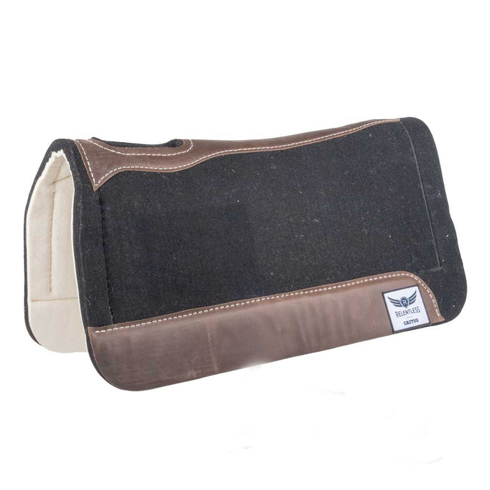 Cactus Trevor Brazile 31" x 30" Orthopedic Relentless Felt Gel Pad Tack - Saddle Pads Cactus Black 1"