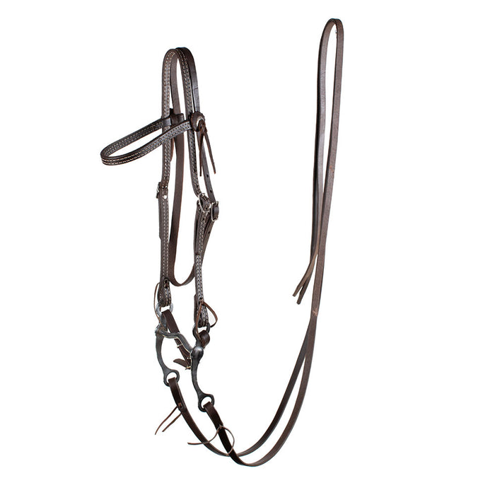 Teskey's Grazing Bit Bridle Rig Tack - Rigs Teskey's Dark Oil