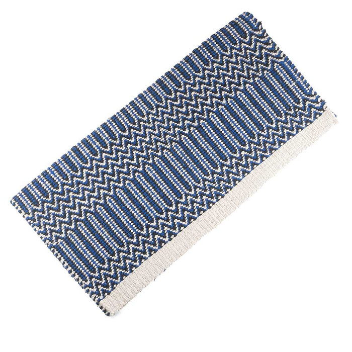 Mustang Double Weave Saddle Blankets Tack - Saddle Pads Mustang Blue