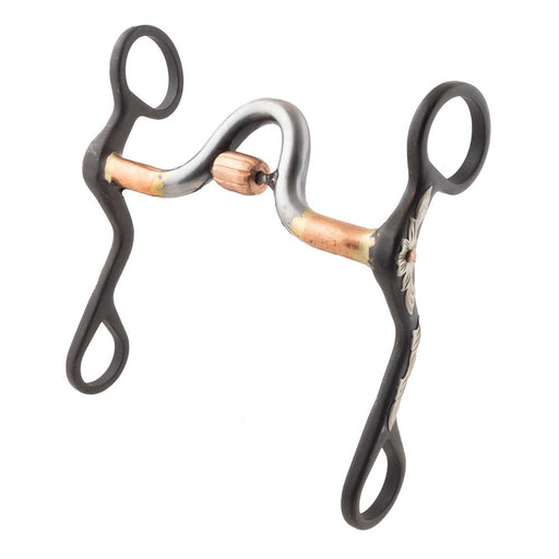 Brown Sweet Iron Curb Bit with Roller Tack - Bits Formay