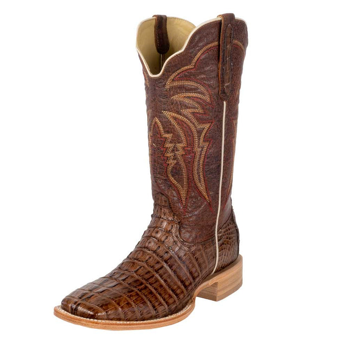 R. Watson Men's Hornback Caiman Tail Square Toe Boot MEN - Footwear - Exotic Western Boots R Watson
