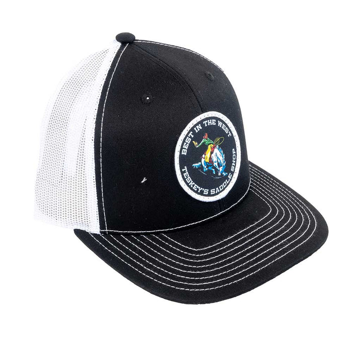 Teskey's Best In The West Cap - Black/White TESKEY'S GEAR - Baseball Caps Teskey's