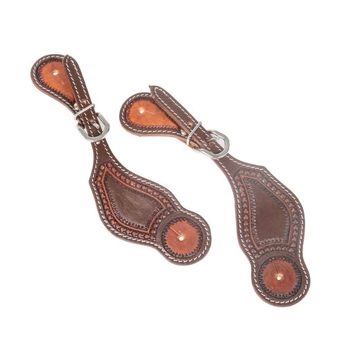 Teskey's Ladies Dotted Spur Straps Tack - Spur Straps Teskey's