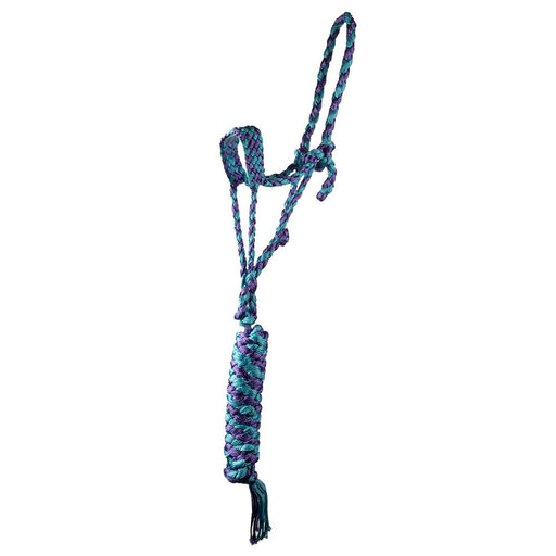 Teskey's Pony Mule Tape Halter with Lead Tack - Halters & Leads Teskey's Turquoise/Purple