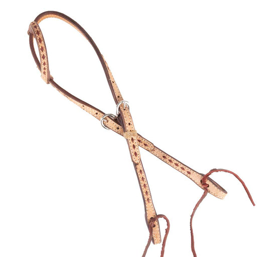 Teskey's Buckstitch Roughout One Ear Headstall Tack - Headstalls Teskey's Latigo