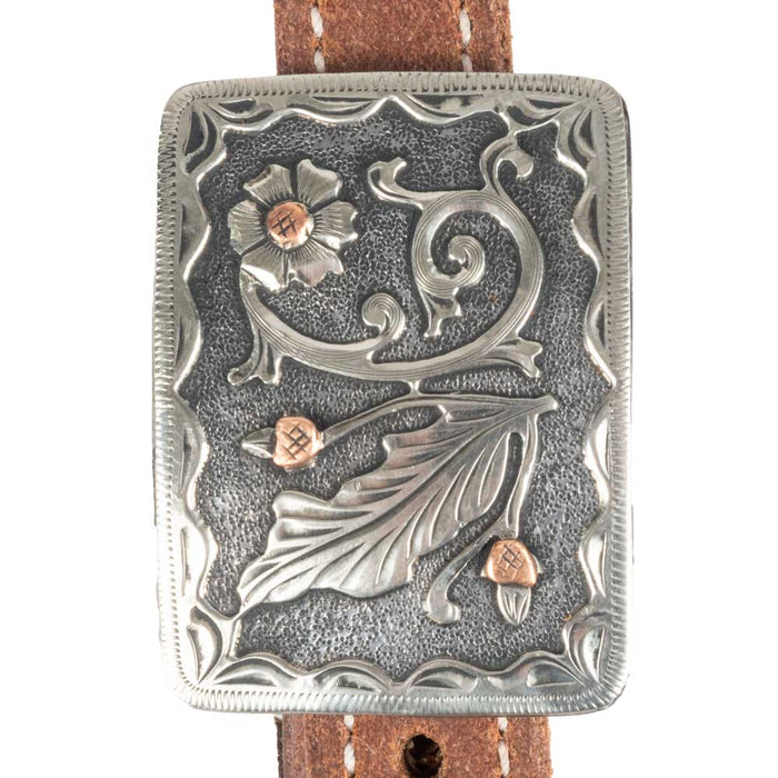 Cowperson Tack 3/4" Slit Ear Roughout Headstall w/Leaf Buckle Tack - Headstalls Cowperson Tack