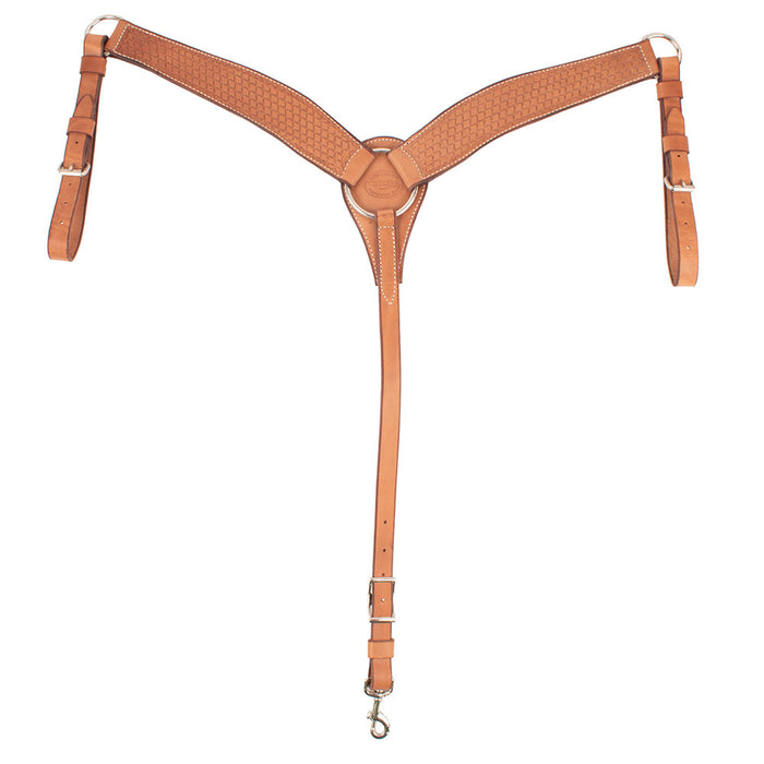 Teskey's 2-1/2" Basket Weave Breast Collar Tack - Breast Collars Teskey's Light Oil
