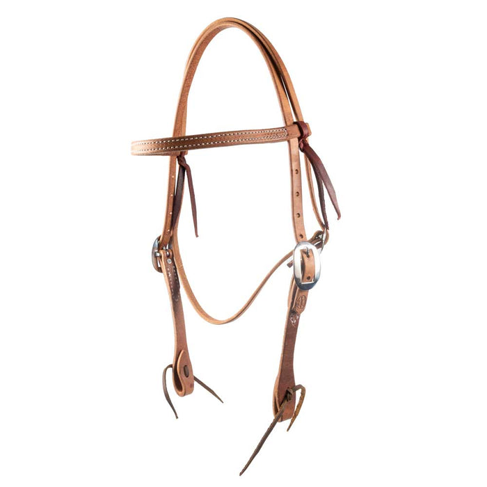 Teskey's Browband Headstall w/Stainless Steel Buckles Tack - Headstalls Teskey's