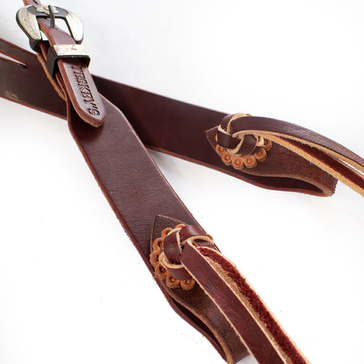 Patrick Smith Split Ear w/Flower Buckle Tack - Headstalls Patrick Smith