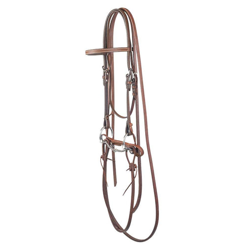 Teskey's Twisted Wire D-Ring Snaffle Bridle Rig Tack - Rigs Teskey's