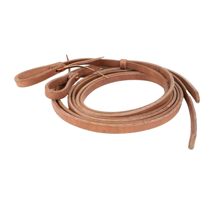 Teskey's 5/8" Herman Oak Light Oil Split Reins With Waterloop Ends Tack - Reins Teskey's