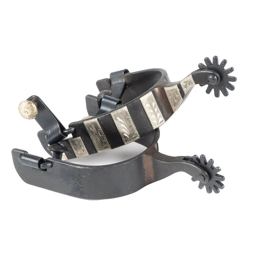 Formay Cody Roper Spur with German Silver Bars Tack - Spurs Formay