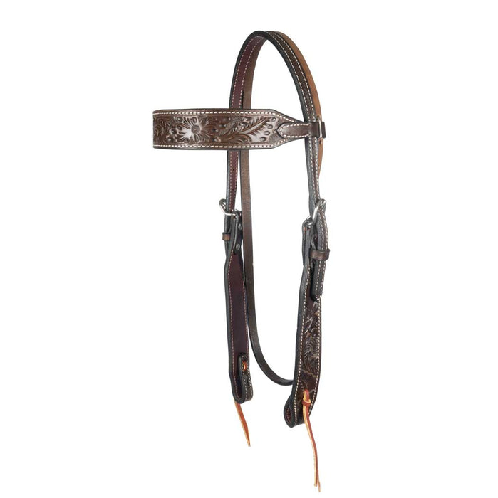 Teskey's Floral Argentinian Browband Headstall Tack - Headstalls Teskey's