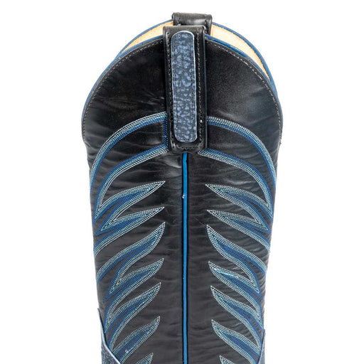 Anderson Bean Women's Blue Safari Giraffe Boot - Teskey's Exclusive - FINAL SALE WOMEN - Footwear - Boots - Exotic Boots Anderson Bean Boot Co.