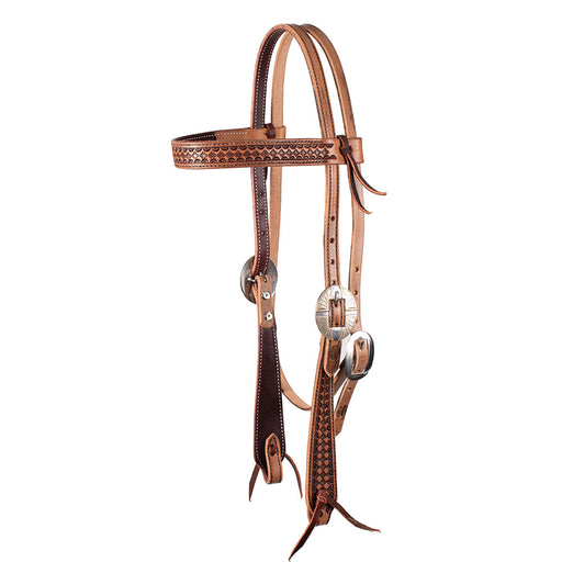 Teskey's Big Sky Collection Geometric Browband Headstall Tack - Headstalls Teskey's Premium Buckle