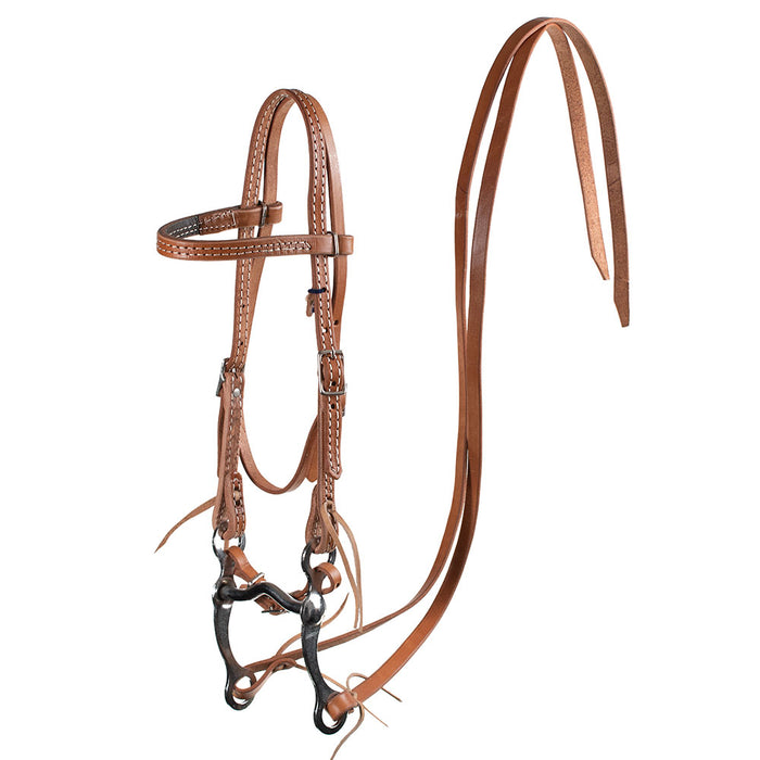 Pony Headstall with Bit Bridle Rig Tack - Headstalls Teskey's Ported Light Oil