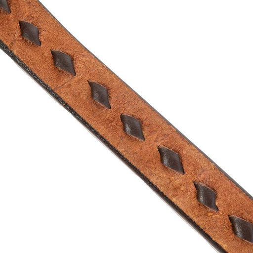 Teskey's Split Ear Roughout Headstall w/Buckstitch Tack - Headstalls Teskey's